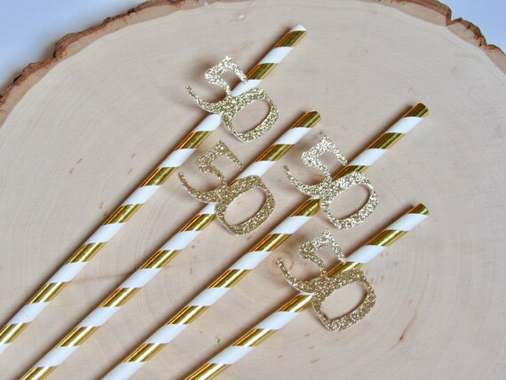 Gold 50th Birthday Decorations Fifty And Fabulous 50th Etsy