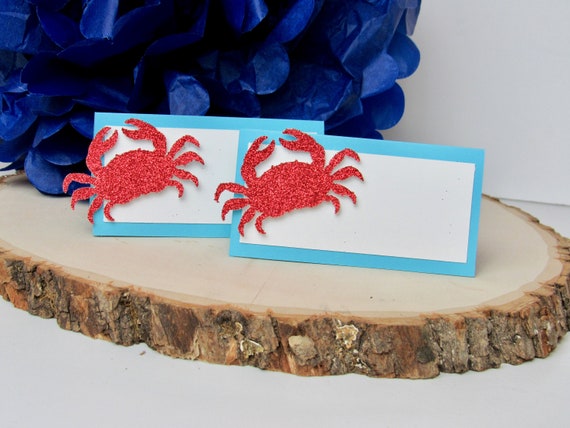 Crab Boil Party Placecard Food Tents Set Of 12 Crab Boil Summer