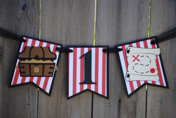 Pirate High Chair Banner, Pirate Banner, Pirate Party, Pirate Birthday, Pirate Decor Il_570xn