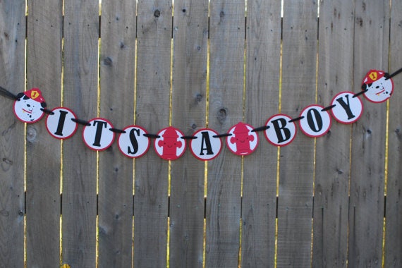 Dalmatian Its a Boy Banner, Dalmatian Baby Shower Banner, Dog Baby Banner, Dalmatian Party, Il_570xn