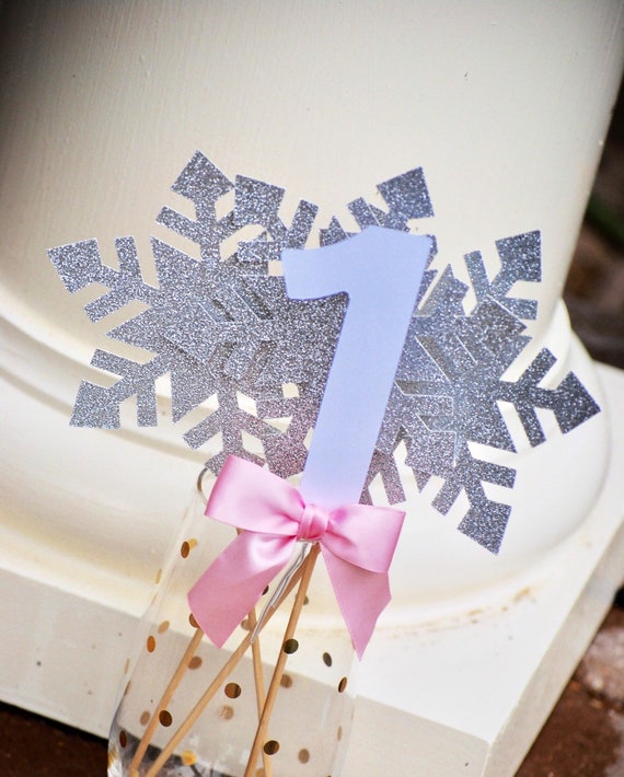Snowflake Birthday Party Centerpiece Frozen Party Decorations