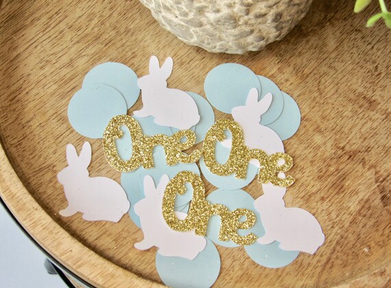 Bunny Confetti, One Confetti, Age Confetti, Number Confetti, 1st Birthday Party Decorations Il_570xn
