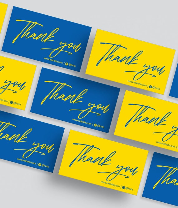 Thank You Cards Printable Professional