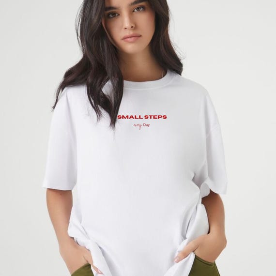 Small Steps Tee - Inspirational Unisex Jersey Cotton T-Shirt