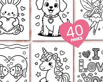Valentine Coloring Pages | Valentine Coloring Book PDF | Valentines day coloring pages | Valentine Coloring Pages for Kids