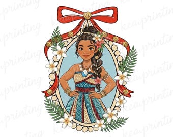 Moana Coquette bow Png, Disney Moana png, Moana Birthday Png, Disney princess PNG