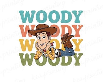 Disney Sheriff Woody Cowboy and Bullseye Png, Retro Toy Story Disneyland WDW Matching Family Png, Magic Kingdom Png, Animal Kingdom Outfits