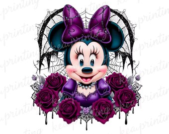Minnie Witch PNG Clipart: Minnie Gothic Design (Digital Download)