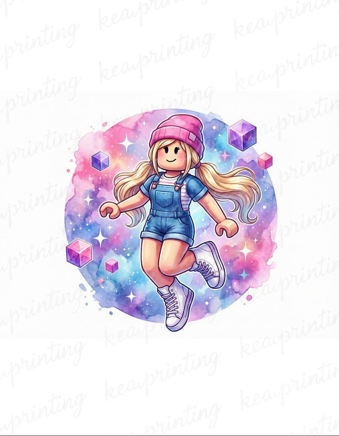Roblox Gamer Girl PNG, Roblox Watercolor Splash PNG - Etsy Canada