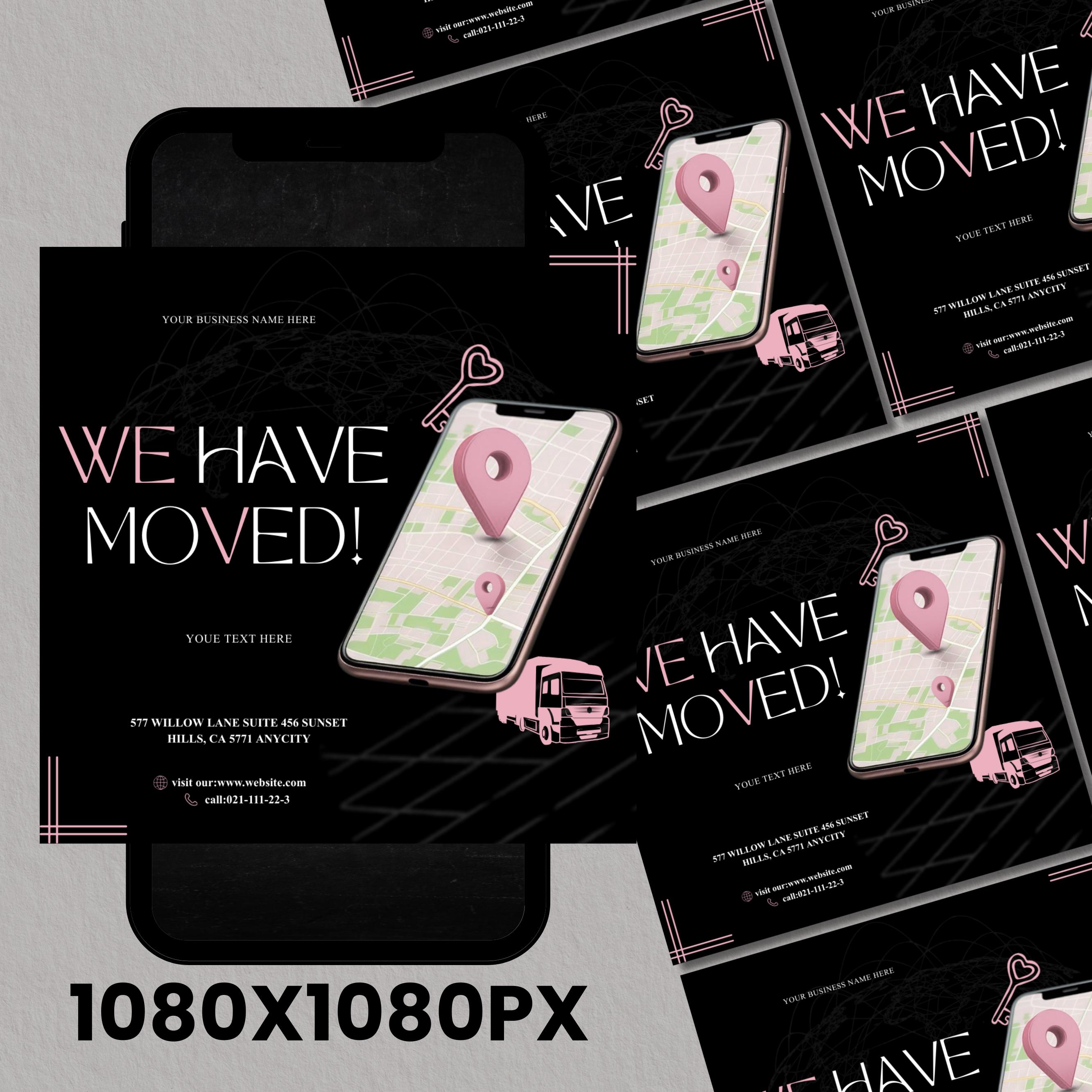 We Moved Flyer: New Business Address Announcement, Grand Reopening ...