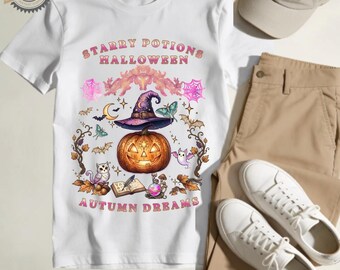 Spooky Ghost Pumpkin Halloween PNG | Sublimation T-Shirt Graphic (Instant Download)