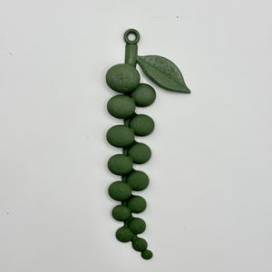 3D Printed String of Pearls Ornament – Olive Green Succulent Decor