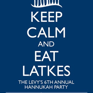 Quirky & Fun HANUKKAH PARTY Invitation: Digital printable filePrinting Available Upon Request image 2