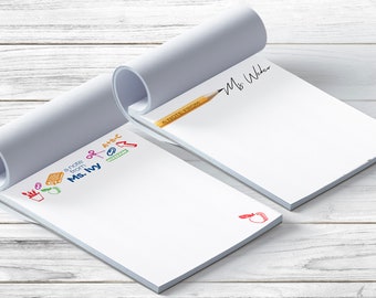 TEACHER GIFTS Personalized Notepads