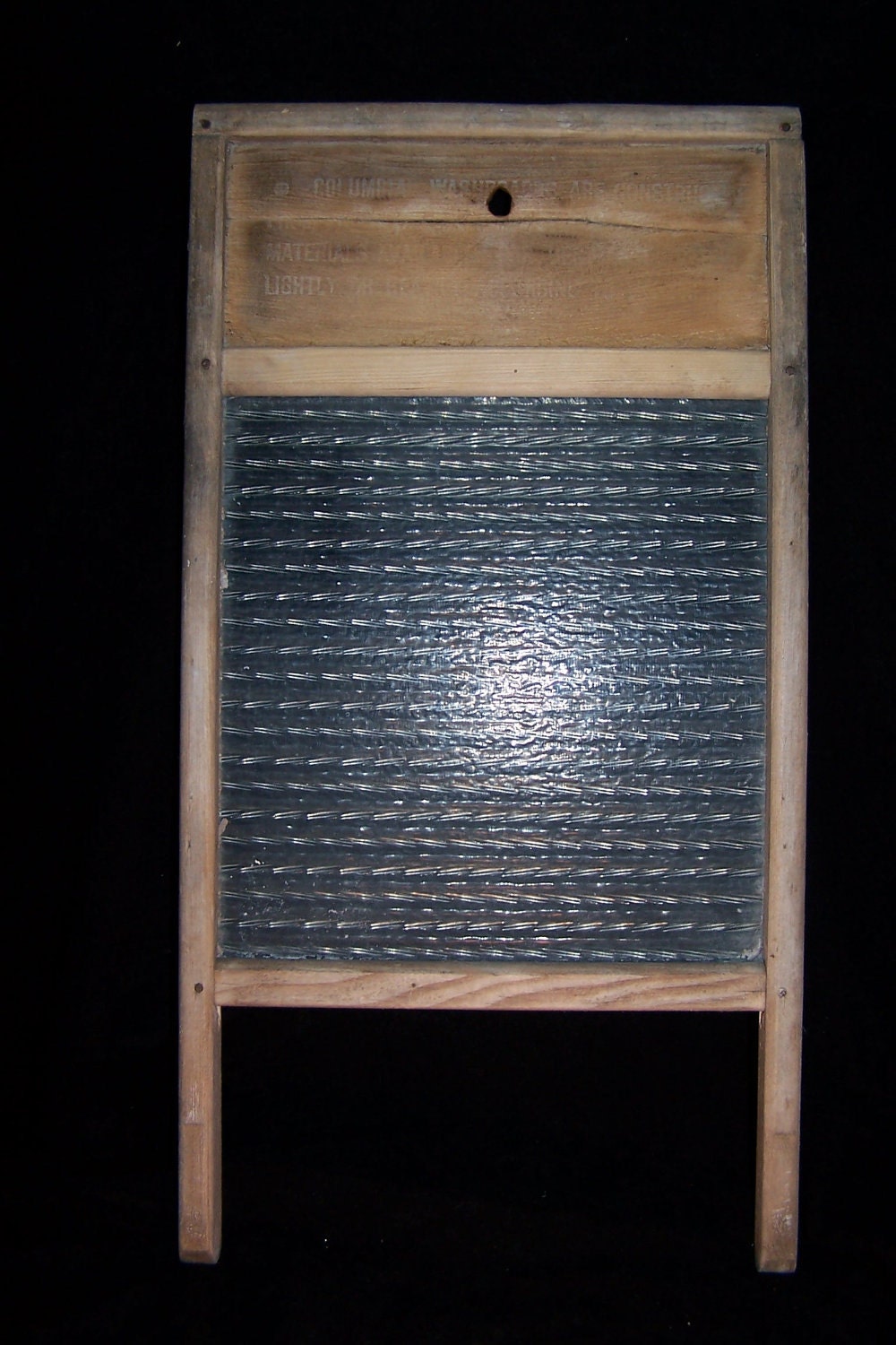 VINTAGE WASHBOARD Antique Glass washer board Columbia brand Etsy
