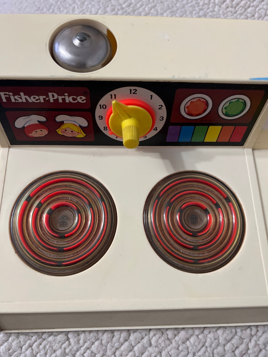 Fisher Price Cooktop Set With Timer and Working Bell/ 1978 Etsy