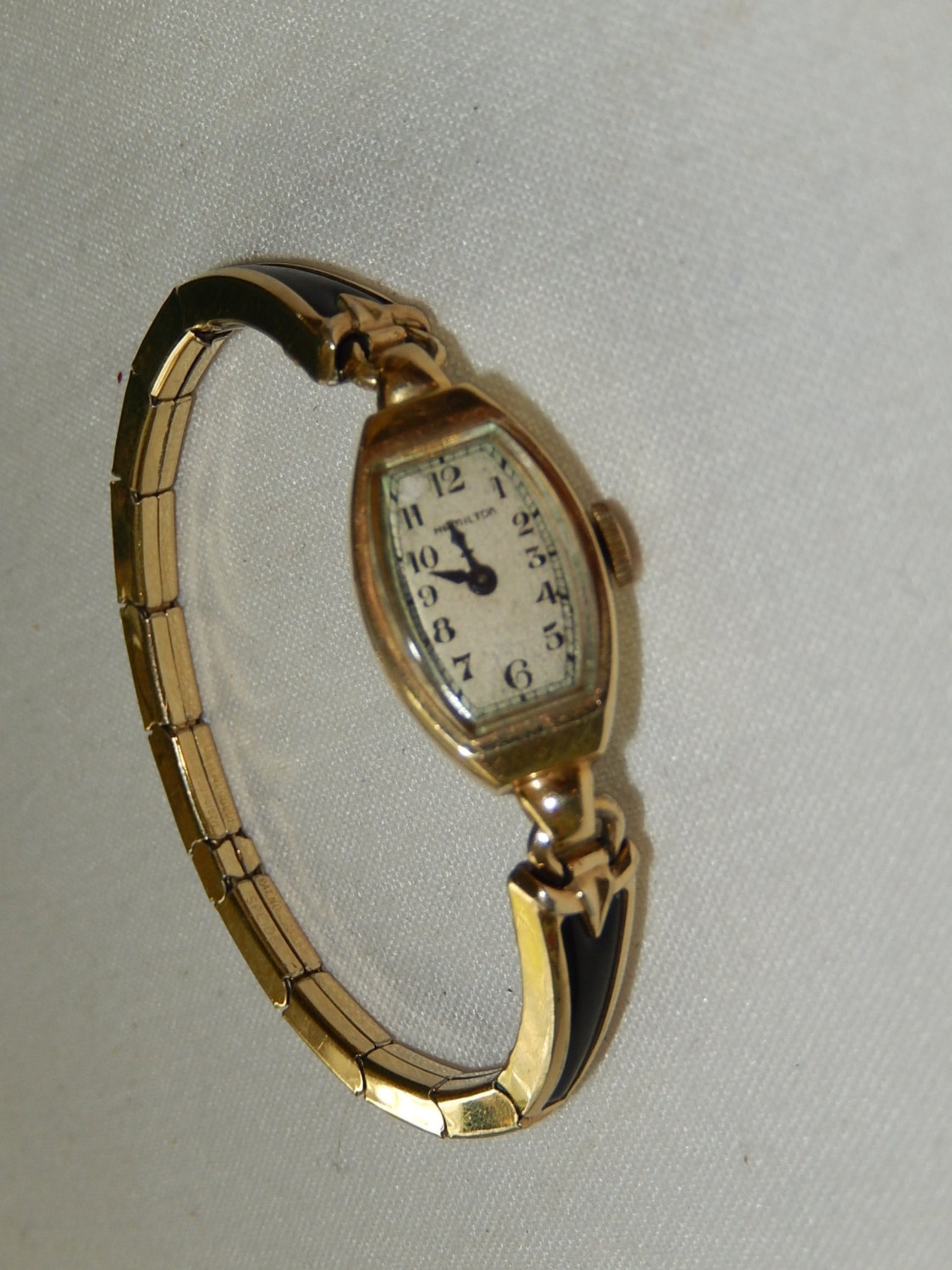 Ladies wristwatch 1940s Vintage Hamilton watch gold tone Etsy