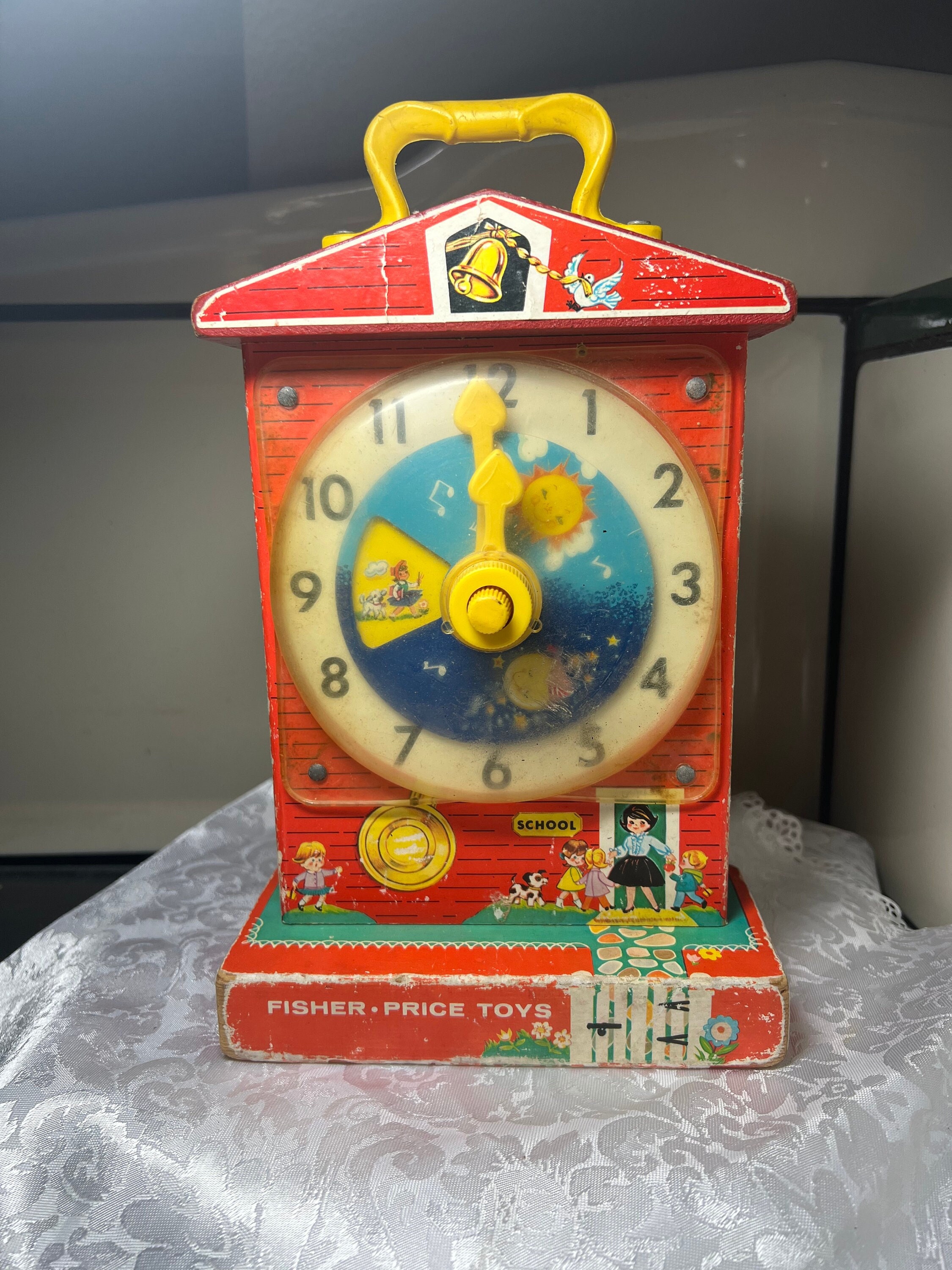 vintage educational toy ❀ お洒落な トイクロック