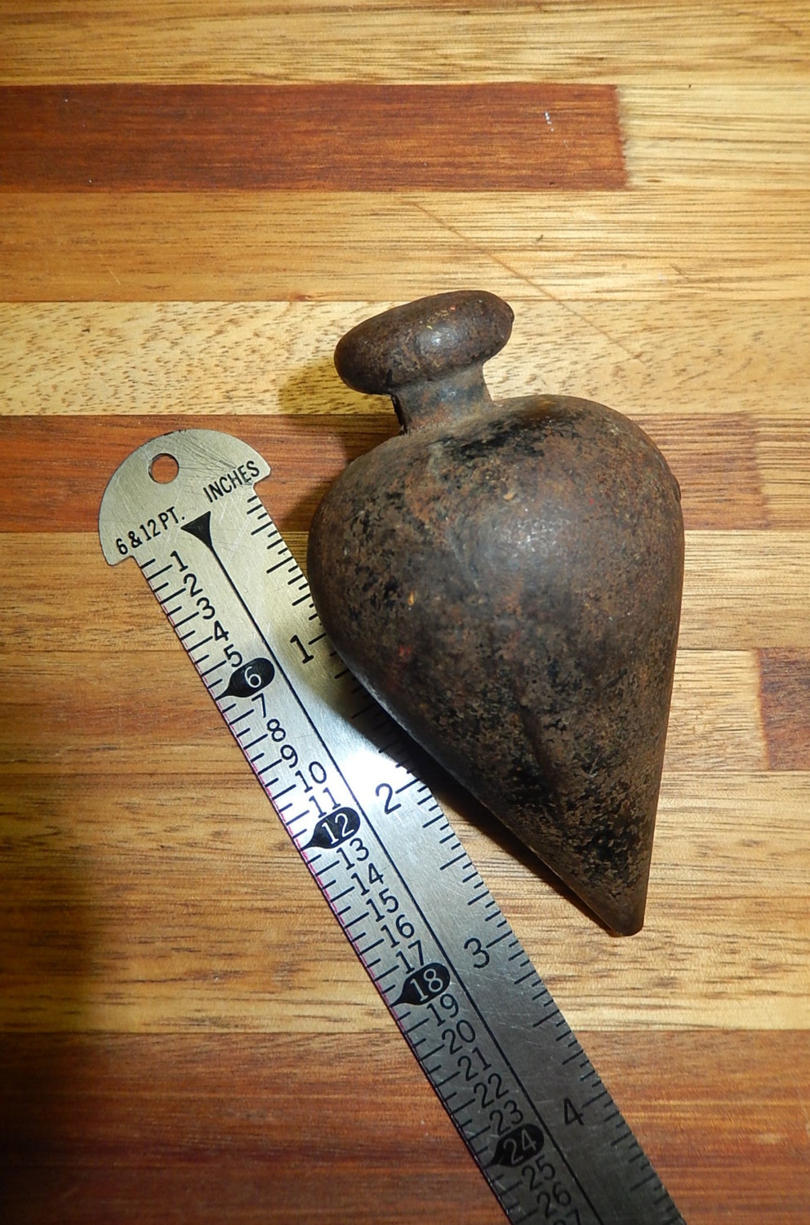 Antique metal Plumb Bob Old Level construction tool 1 LB 1 oz Etsy