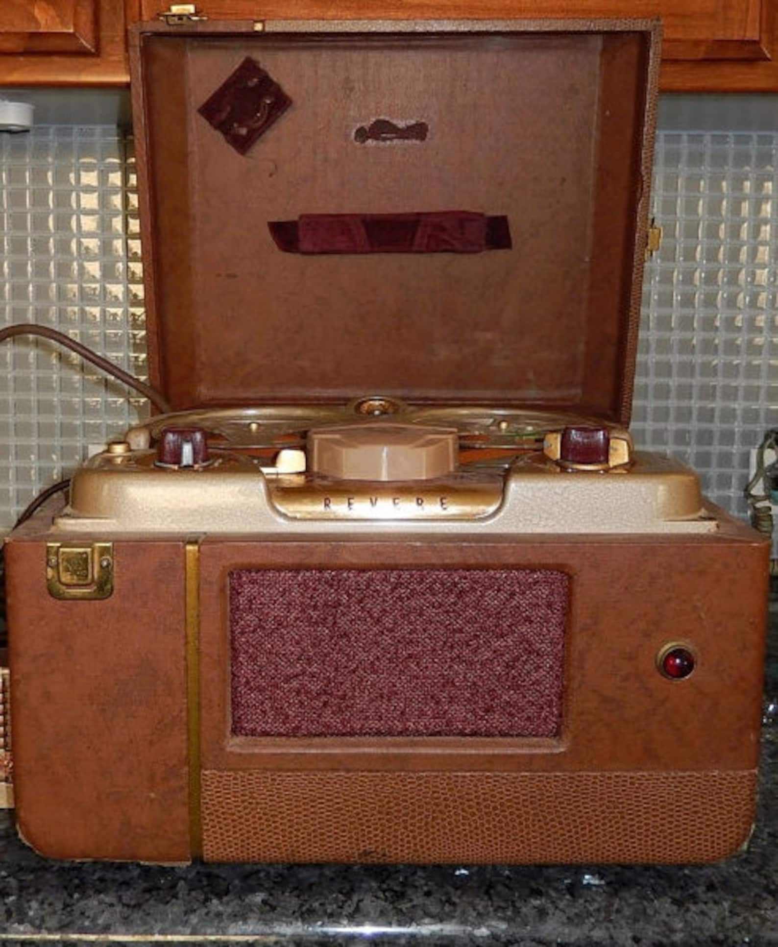 Vintage 1951 ReeltoReel Tape Recorder Model T1001950s Etsy