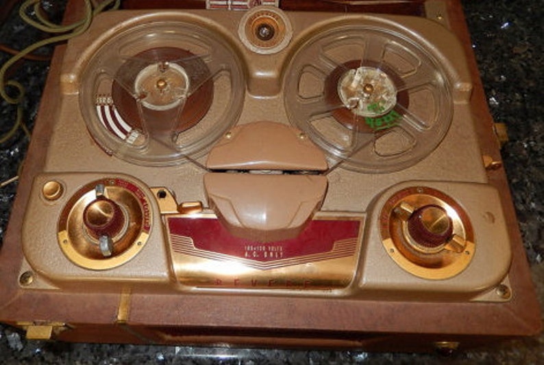 Vintage 1951 ReeltoReel Tape Recorder Model T1001950s Etsy
