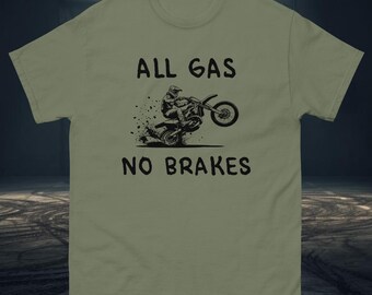 All Gas No Brakes Dirt Bike Hoodie – Motocross Streetwear Graphic Tee