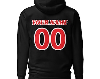 Personalized Motocross Hoodie Custom Name & Number | Dirt Bike Rider Tee | MX Jersey Style T-Shirt | Racing Gift