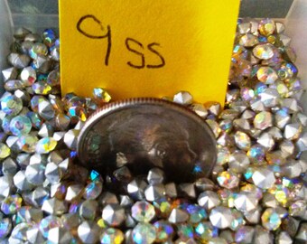 1 Gross (144) 9ss/2.5mm-2.6mm Vintage Preciosa Super AB Chatons Brilliant Rhinestones