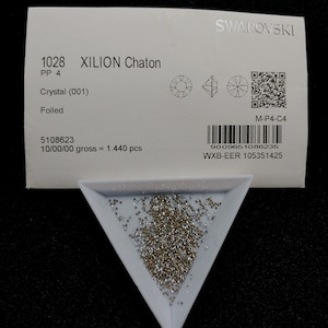 Lot of 12 PP4 1SS 1.1mm-1.2mm SWAROVSKI Xilion Crystal Chatons Rhinestones