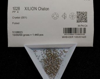 Lot of 12 PP4 1SS 1.1mm-1.2mm SWAROVSKI Xilion Crystal Chatons Rhinestones