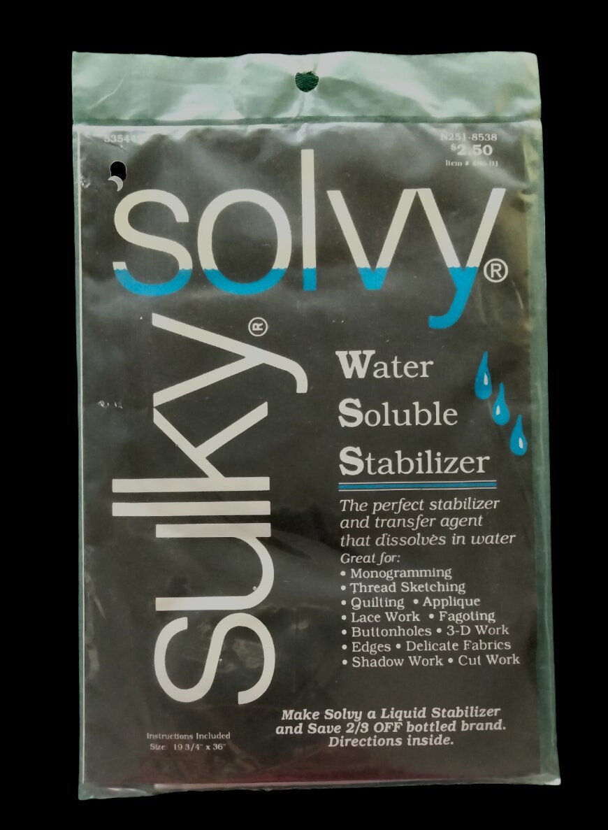 Sulky Paper Solvy – Printable Soluble Stabilizer – Little Patch Of Heaven