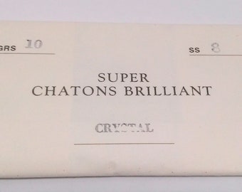 10 Gross (1440) 8ss/2.3mm-2.4mm Vintage Preciosa Super Chatons Brilliant Rhinestones
