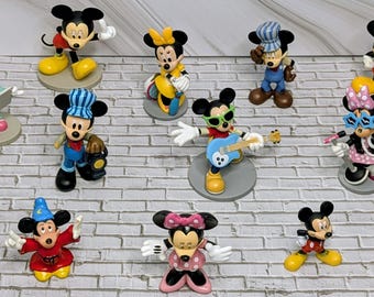 Zestaw figurek Myszki Miki i Minnie – kolekcja postaci Disneya • Zestaw figurek z PVC w stylu vintage