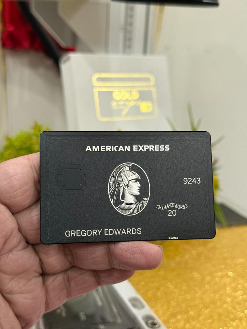 未使用　American Express Centurion ノベルティ品 American Express Centurion Platinum Card Exclusive Envelope & Tag