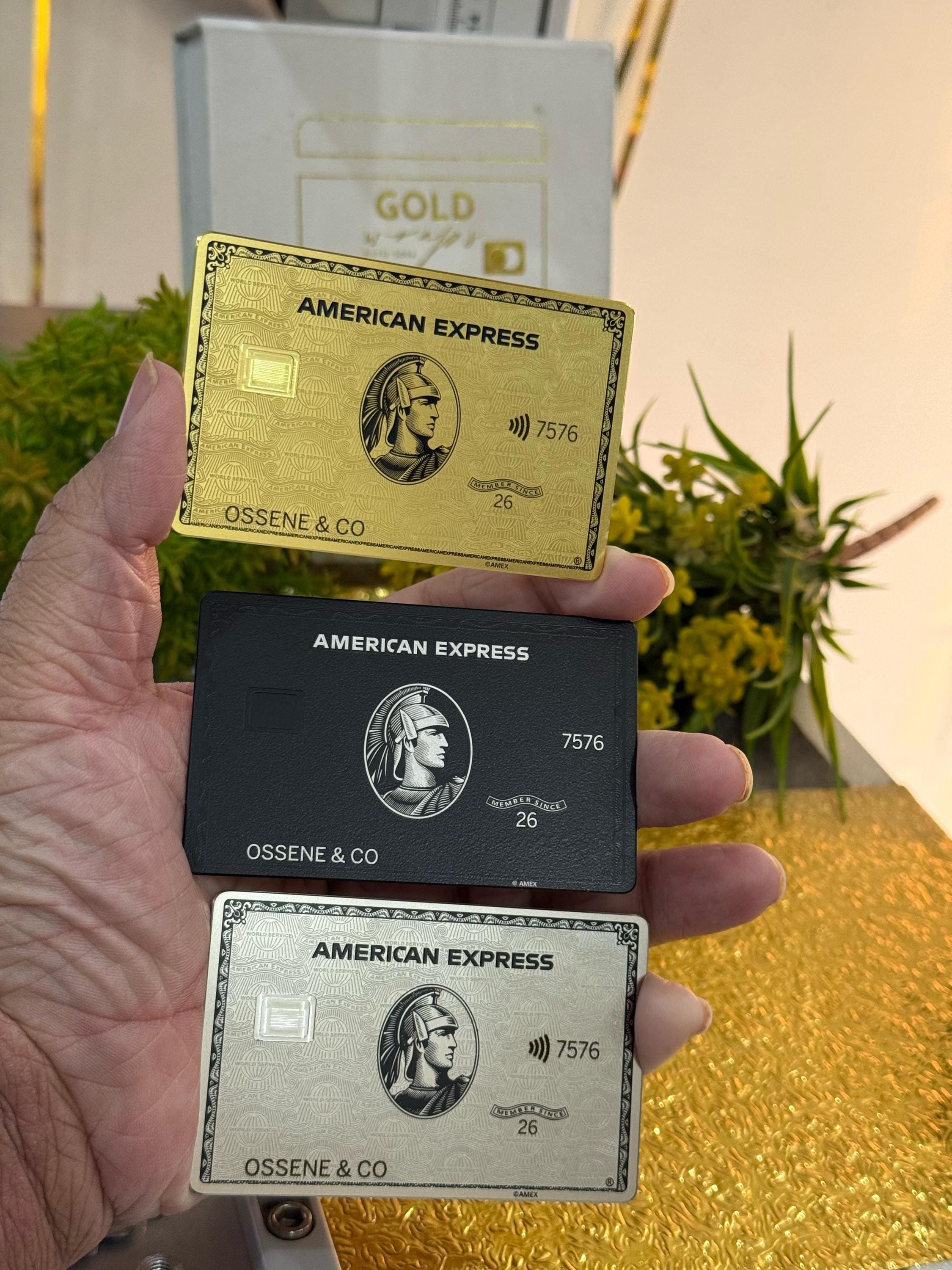 s*a様 【ラスト1枚業界最安値】アメックス　ノベルティ　ゴールド　記念品 American express card gold - Etsy 日本