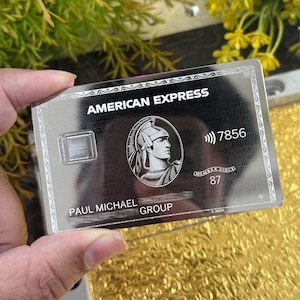 Custom Metal Amex Card - Etsy