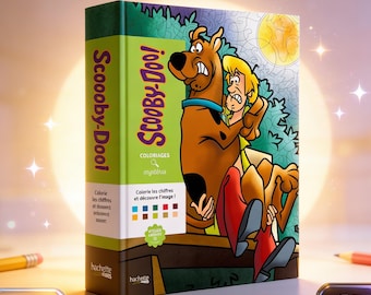 Scooby Doo kleur op nummer kleurboek pdf – 63 pagina's mysterieuze kleuractiviteit, afdrukbare instant download voor kinderen en volwassenen