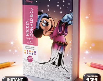 Disney Mickey & Donald kleuren-op-nummerboek | 131 pagina's | Mysteriekleurboek pdf