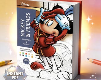 Disney Mickey & Friends, Mystery Color By Number-boek voor kinderen en volwassenen (pdf)