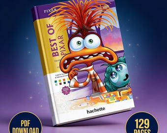 Pixar-boek kleuren op nummer, Mystery Reveal, 129 pagina's (afdrukbare digitale download)