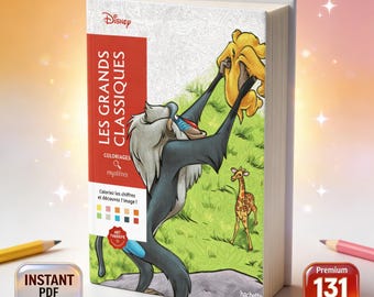 Disney Les Grands Classiques – Coloriages Mystères | Boek in kleur op nummer (131 pagina's pdf, direct downloaden)