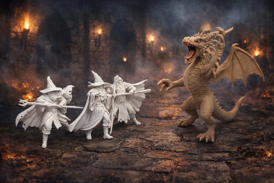 Wizards Vs. Dragons - Create Your Own World - 3D Printing STL Files ...