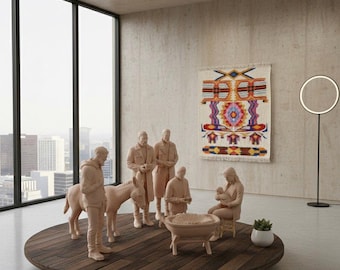 Moderne Krippenfiguren – 3D im Maßstab 1:18 – skalierbar – STL 3mf