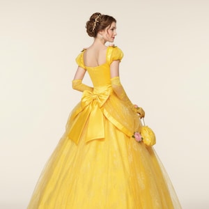 Yellow Princess Halloween Dress | Retro Chinese Court Costume | Fairy Stage Outfit | Traditional Women’s Cosplay Gown