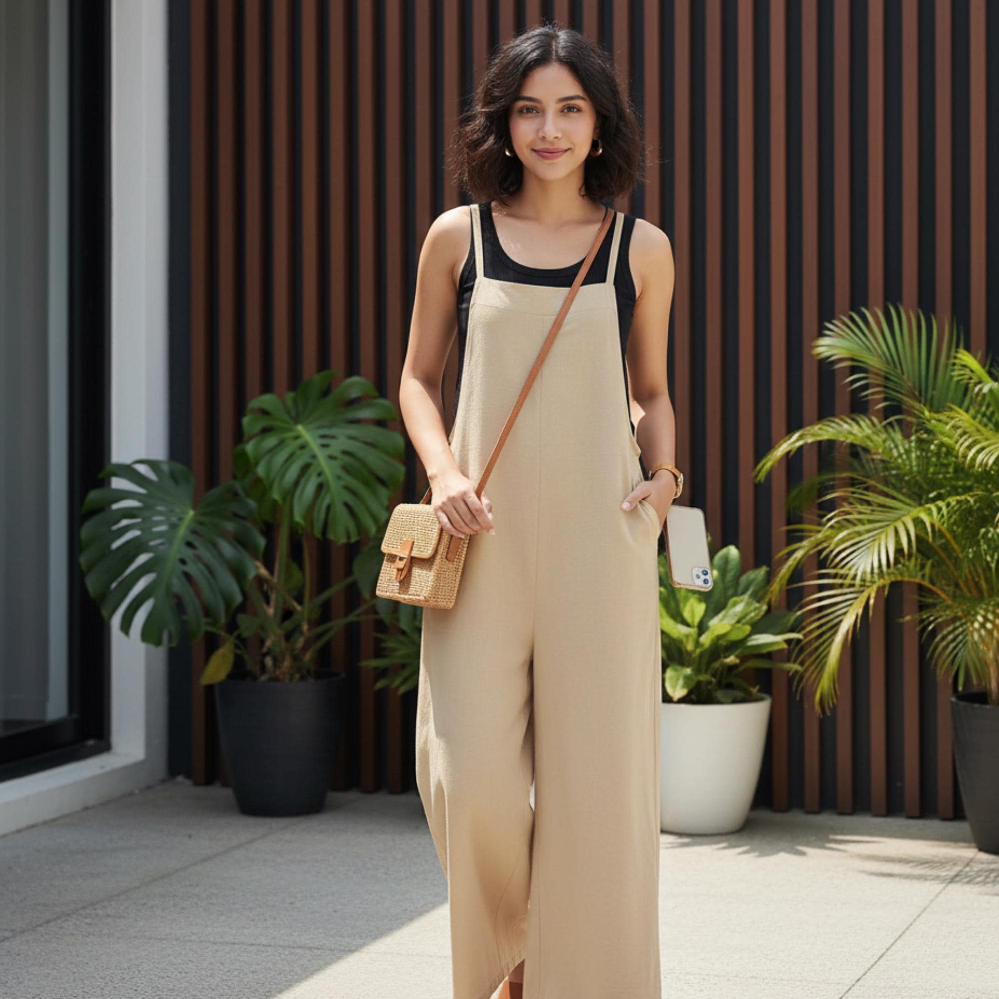 Brown Dungaree Dress - Etsy