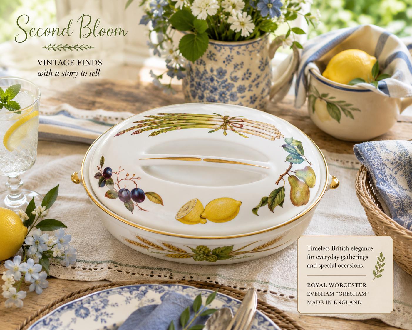 Evesham ロイヤルウースター Royal Worcester Evesham Casserole - Etsy