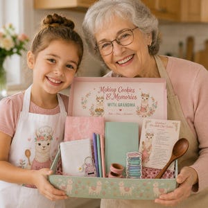 Grandma Baking Kit | Cookies, Memories, Journal, Apron, Keepsake Box