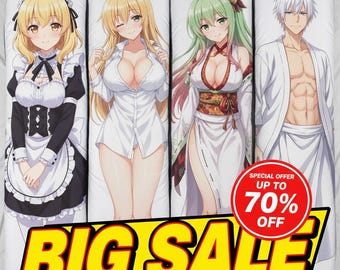 Custom Anime Dakimakura • High-Res Body Pillow Art (Digital File)