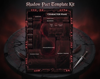 Legendary custom Shadow Pact Template Kit: Visually Upgrade Your Warlock or Rogue Character