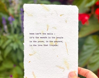 Custom Typewriter Print • 5x7 Personalized poem, lyrics, Bible verse, quote • Handmade gift for wedding, birthday, anniversary, baby shower